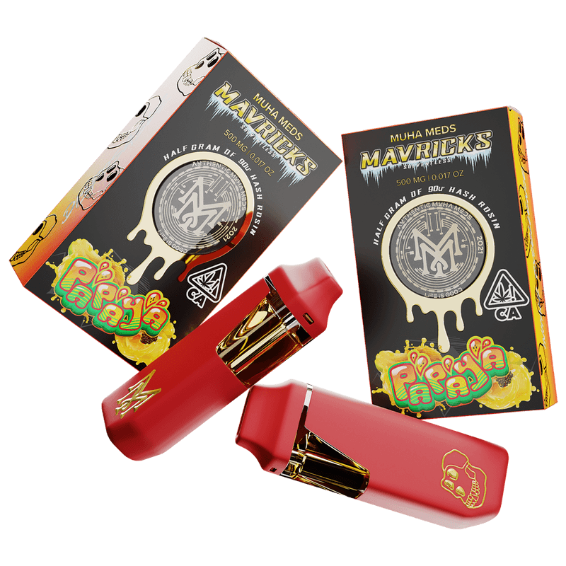 MUHA MEDS REAL PAPAYA LIVE INDICA 500MG HASH ROSIN