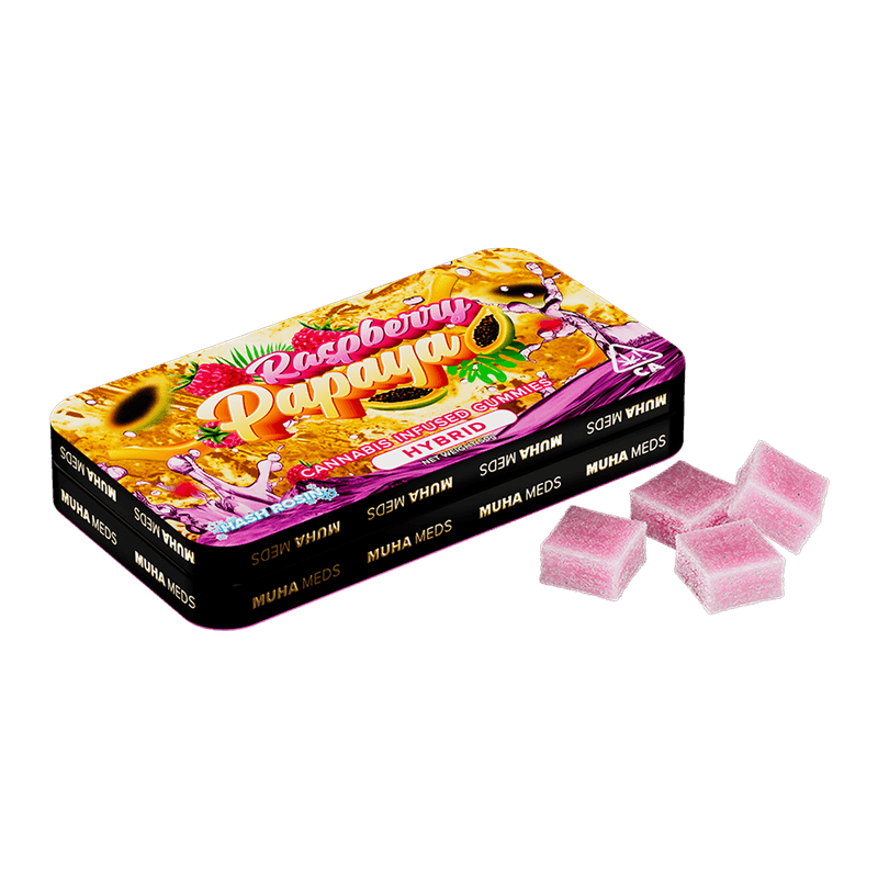 RASPBERRY PAPAYA INFUSED GUMMIES