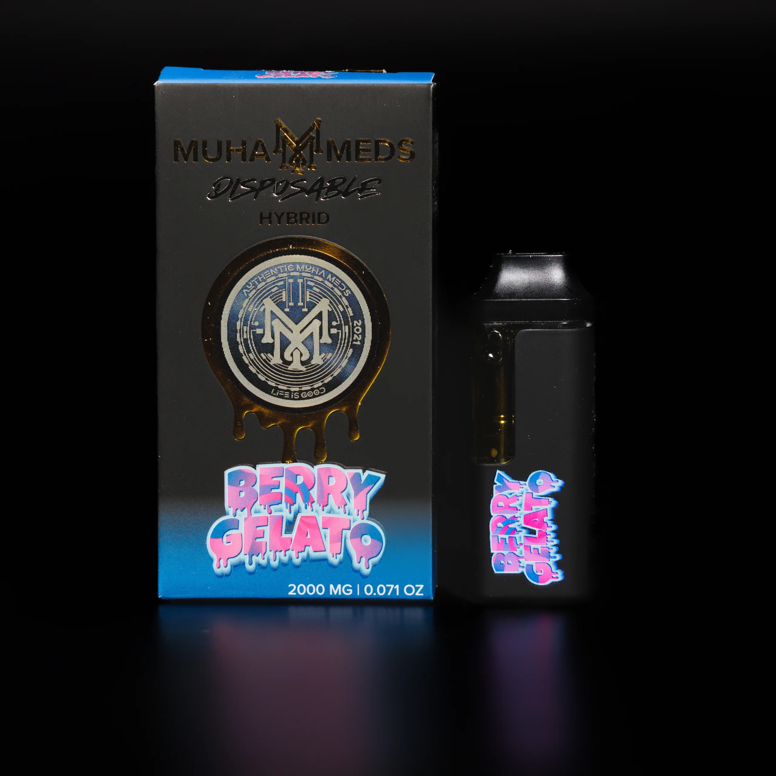 BERRY GELATO | HYBRID 2000MG THC